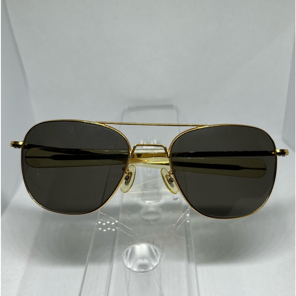 58[]20mm 5 1/2" RANDOLPH ENG GEP GRAY UV GLASS ORIGINAL PILOT AVIATOR SUNGLASSES